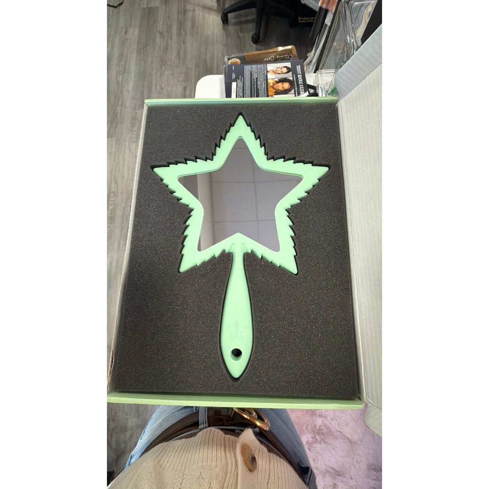 Jeffree Star Green Sold out leaf mirror nib rare find